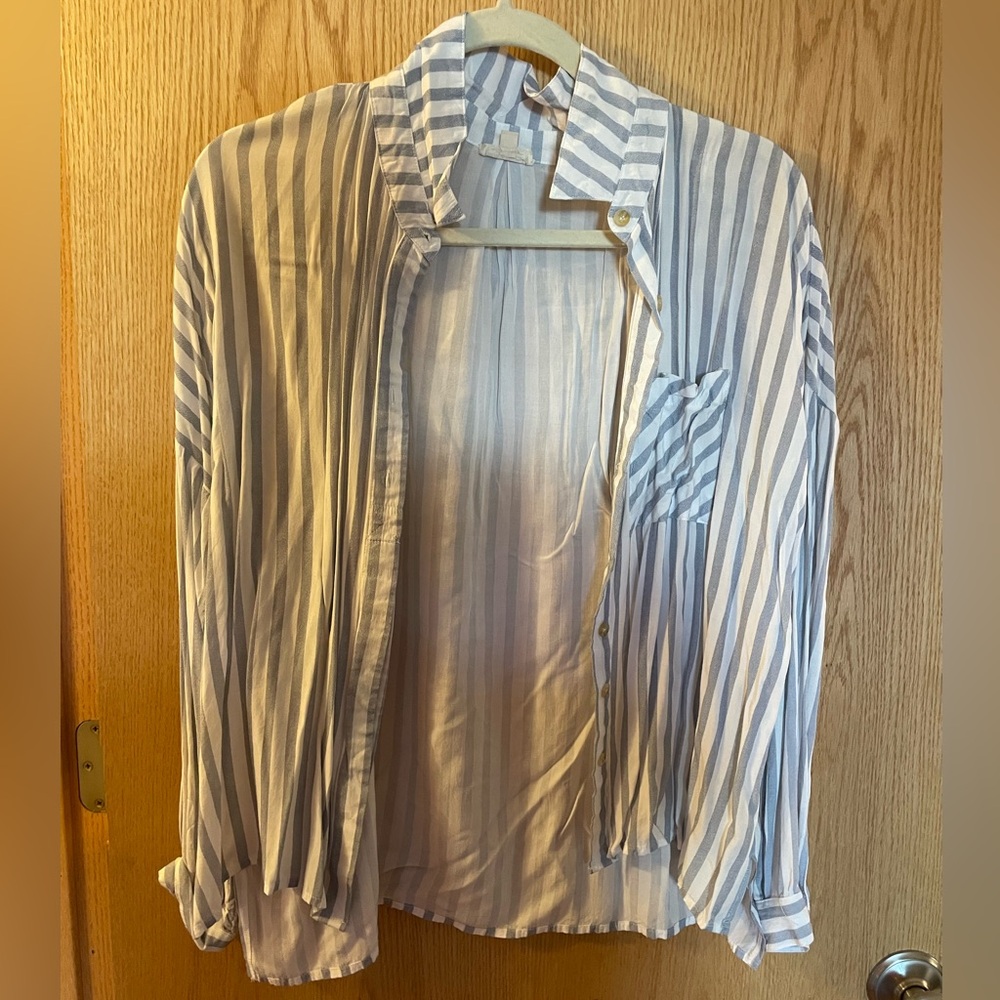 Women’s Striped Button Up
